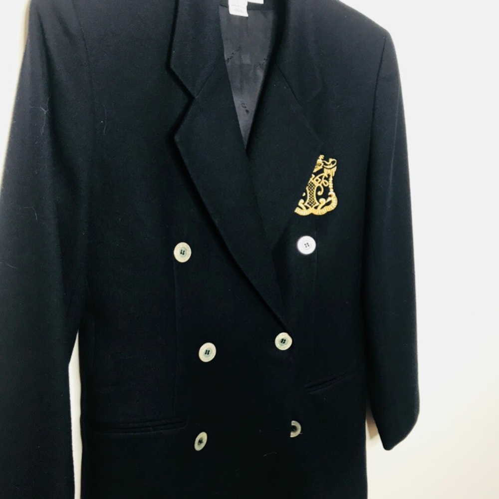 Vintage Crest Double Breasted Oversized Blazer - Picture 2 of 3